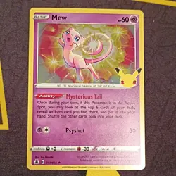 Pokemon TCG Celebrations Mew 011/025 2021 60 HP Holo Rare - Image 1