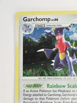 Garchomp 9/123 Swirl Holo Rare Mysterious Treasures Diamond & Pearl Pokemon 2007 - Image 4