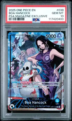 One Piece Boa Hancock OP07-038 PSA Magazine Exclusive Promo PSA 10 - Image 1