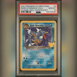 PSA 10 Dark Gyarados 8/82 holo Pokemon Celebrations 2021 Classic Collection Card - Image 1