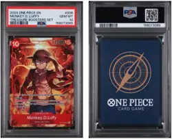 One Piece PSA 10 Monkey D Luffy (Treasure Booster Set) ST10-006 Promo Card - Image 1