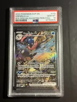 Pokemon - Greninja ex SVP132 Full Art Alt Art Black Star Promo PSA 10 GEM MINT - Image 1