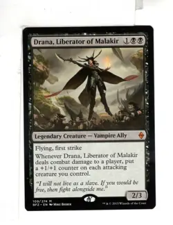 MTG SkeenAB Drana Liberator of Malakir from Battle for Zendikar. NM. - Image 1