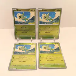 Pokemon Celebi (Reverse Holo) 012/132 NM Mega Evolution Playset x4 - Image 1