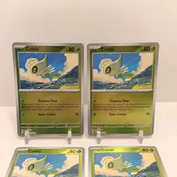 Pokemon Celebi (Reverse Holo) 012/132 NM Mega Evolution Playset x4 - Image 2