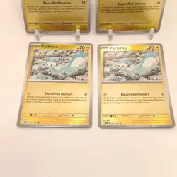 Pokemon Pachirisu (Reverse Holo) 051/132 NM Mega Evolution Playset x4 - Image 3
