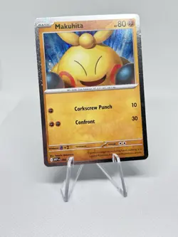 🌀 Double Swirl! 🌀 Pokemon TCG - Makuhita 068 - Black Star Promo Cosmo Holo - Image 3