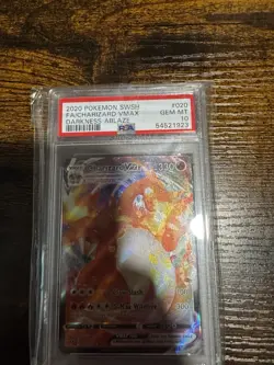 Pokemon Company 2020 Charizard VMAX 020/189 Darkness Ablaze Full Art Holo PSA 10 - Image 1