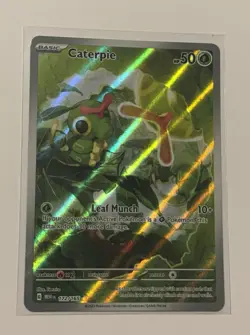 Pokemon TCG Caterpie 172/165 English Scarlet & Violet 151 Illustration Rare SV - Image 1