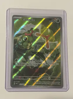 Pokemon TCG Caterpie 172/165 English Scarlet & Violet 151 Illustration Rare SV - Image 3