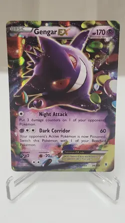 Pokemon Gengar EX Ultra Rare Holo 34/119 XY Phantom Forces Basic 170 HP - Image 1