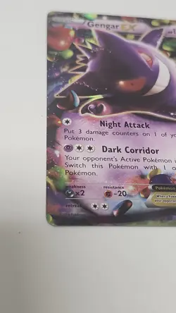 Pokemon Gengar EX Ultra Rare Holo 34/119 XY Phantom Forces Basic 170 HP - Image 3