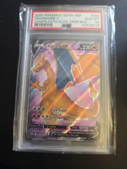 2020 Pokemon Charizard V #050 PSA 10 - Image 1