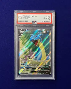 PSA 10 Lapras V #189 Sword & Shield Base 2020 Pokemon GEM MINT - Image 1