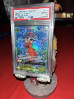 2024 ONE PIECE OP08-TWO LEGENDS TREASURE RARE #109 MONKEY D. LUFFY PSA 10 - Image 1