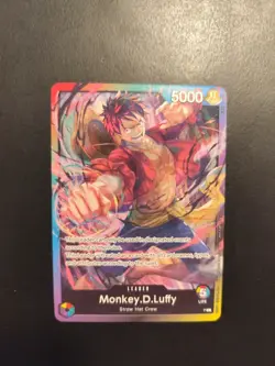 Monkey.D.Luffy Promotional Multi Color Leader One Piece card game gcc english nm - Image 1