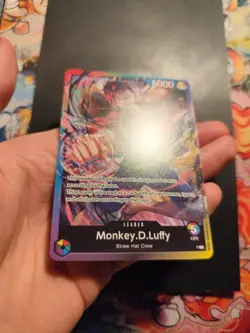 Monkey.D.Luffy Promotional Multi Color Leader One Piece card game gcc english nm - Image 3