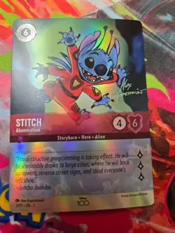 Disney 100 Lorcana Floodborn Stitch Abomination Promo 21/P1 D100 M/NM - Image 1