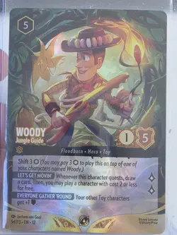 (2) Woody Jungle Guide Chamiponship Promo Foil Disney Lorcana (2) - Image 4