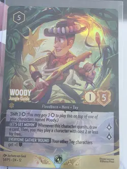 (2) Woody Jungle Guide Chamiponship Promo Foil Disney Lorcana (2) - Image 5