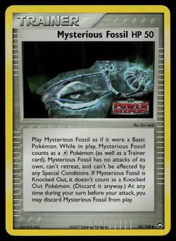 Pokemon Card - Mysterious Fossil Power Keepers 85/108 Reverse Holo Stamped - Image 1