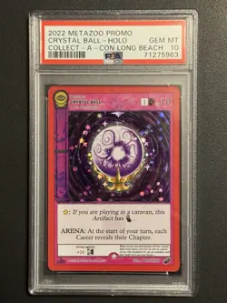 Metazoo Crystal Ball Seance Long Beach 2022 Promo Collect A Con PSA 10 GEM MINT - Image 1