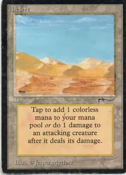 MTG: Arabian Nights: Desert: Heavily Played Condition - Image 1