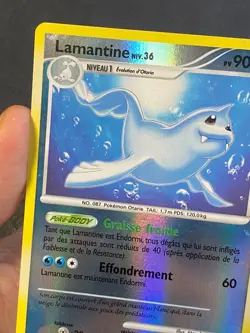 CARTE POKEMON LAMANTINE 45/123 FR REVERSE DP TRESORS MYSTERIEUX - EXC/NM - Image 2