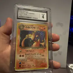 1997 Pokemon Dark Charizard Rocket Gang Japanese Holo Rare #006 CGC 4 VG/EX - Image 5