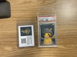 2023 Pokemon SVP EN x Van Gogh #085 Pikachu/Grey Felt Hat PSA 8 NM-MT - Image 1