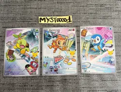 Carte Pokemon Trio Tiplouf Tortipouss Ouisticram Promo MEP 040 041 042 30ans FR - Image 1