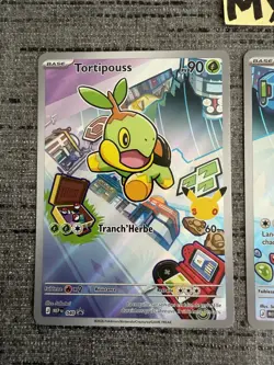 Carte Pokemon Trio Tiplouf Tortipouss Ouisticram Promo MEP 040 041 042 30ans FR - Image 3