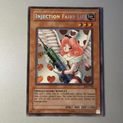 Yugioh Injection Fairy Lily LOD-100 Secret Rare - Image 1