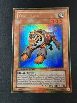 Yu-Gi-Oh! Test Tiger (LP) GLD2-EN029 Gold Series 2 Gold Rare - Image 1