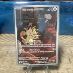 Pokemon TCG Team Rockets Meowth Card 203/182 Destined Rivals - Image 1