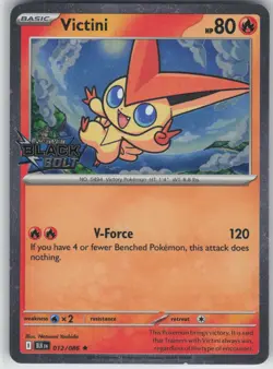 Victini (Black Bolt Stamped) Holo Rare Miscellaneous Cards & Products 012/086 NM - Image 1