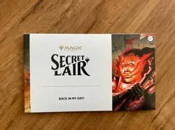 Mtg Secret Make Back In My Day Non Foil In Hand Sealed - Image 1