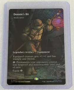 Donnie's Bo FOIL - Shadowspear Borderless -Teenage Mutant Ninja Turtles MTG TMNT - Image 1