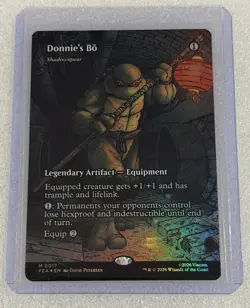 Donnie's Bo FOIL - Shadowspear Borderless -Teenage Mutant Ninja Turtles MTG TMNT - Image 2