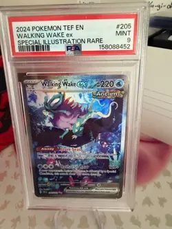 POKEMON 2024 Temporal Forces Special Ill Rare WALKING WAKE Ex #205 PSA 9 Mint - Image 1