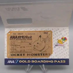 Pokemon Card ANA GOLD BOARDING PASS No.1 Flying Pikachu NM Japanese P337 - Image 5