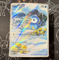 Pokemon TCG Piplup 098/094 Me02 Phantasmal Flames Holo Illustration Rare EN - Image 1