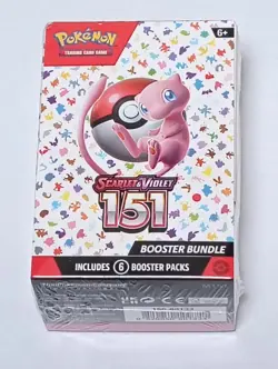 Pokemon Scarlet & Violet 151 Booster Bundle Box 6 Packs Factory Seal With Shrink - Image 1