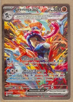 2024 POKEMON GRENINJA EX TWILIGHT MASQUERADE SPECIAL ILLUSTRATION #214/167! MINT - Image 1
