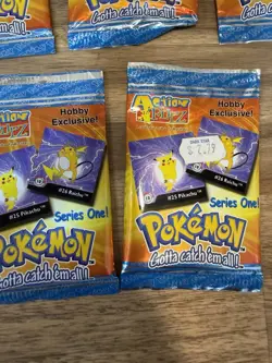 (x7) 1999 Pokemon Artbox Action Flipz Series One Factory Sealed Booster Packs - Image 2