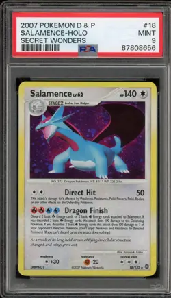 Pokemon Salamence Secret Wonders Holo Rare #18 PSA 9 Mint - Image 1