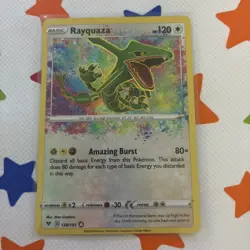 Pokemon Rayquaza Amazing Rare SWSH04: Vivid Voltage 138/185 NM - Image 1