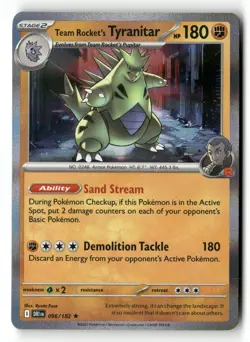 Tyranitar 096/182 - Holo Rare - SV10: Destined Rivals - NM - Pokemon - Image 1