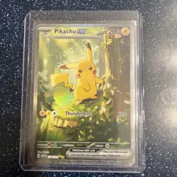 Pikachu ex 276/217 Stellar Tera Full Art Holo booota Art ASC English Pokemon TCG - Image 1