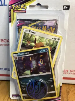 POKEMON SUN & MOON UNIFIED MINDS BLISTER PACK UMBREON AND EEVEE SEALED - Image 3